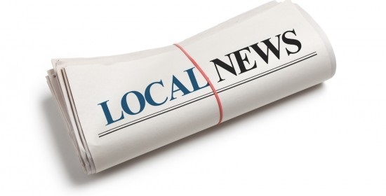 Image newspaper displaying the title Local News