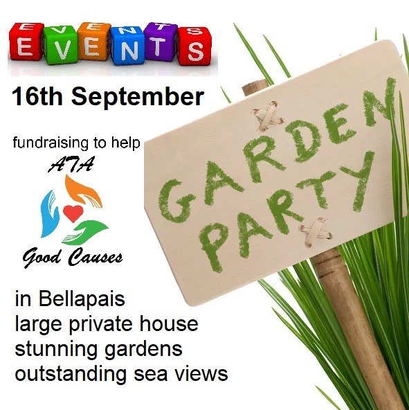 Image 16/09/2023 
Garden Party at a house with breathtaking views inc meal