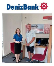 Gaye Ozҫorlu (DenizBank’s TRNC Country Manager) &Tim Morgan (ATA Treasurer) agreeing a very big discount for ATA members off Foreign Exchange charges on International monetary transactions as part of the bank’s sponsorship agreement. See the ATA website for more details.