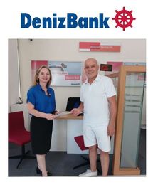 Gaye Ozҫorlu (DenizBank’s TRNC Country Manager) &Tim Morgan (ATA Treasurer) agreeing a very big discount for ATA members off Foreign Exchange charges on International monetary transactions as part of the bank’s sponsorship agreement. See the ATA website for more details.